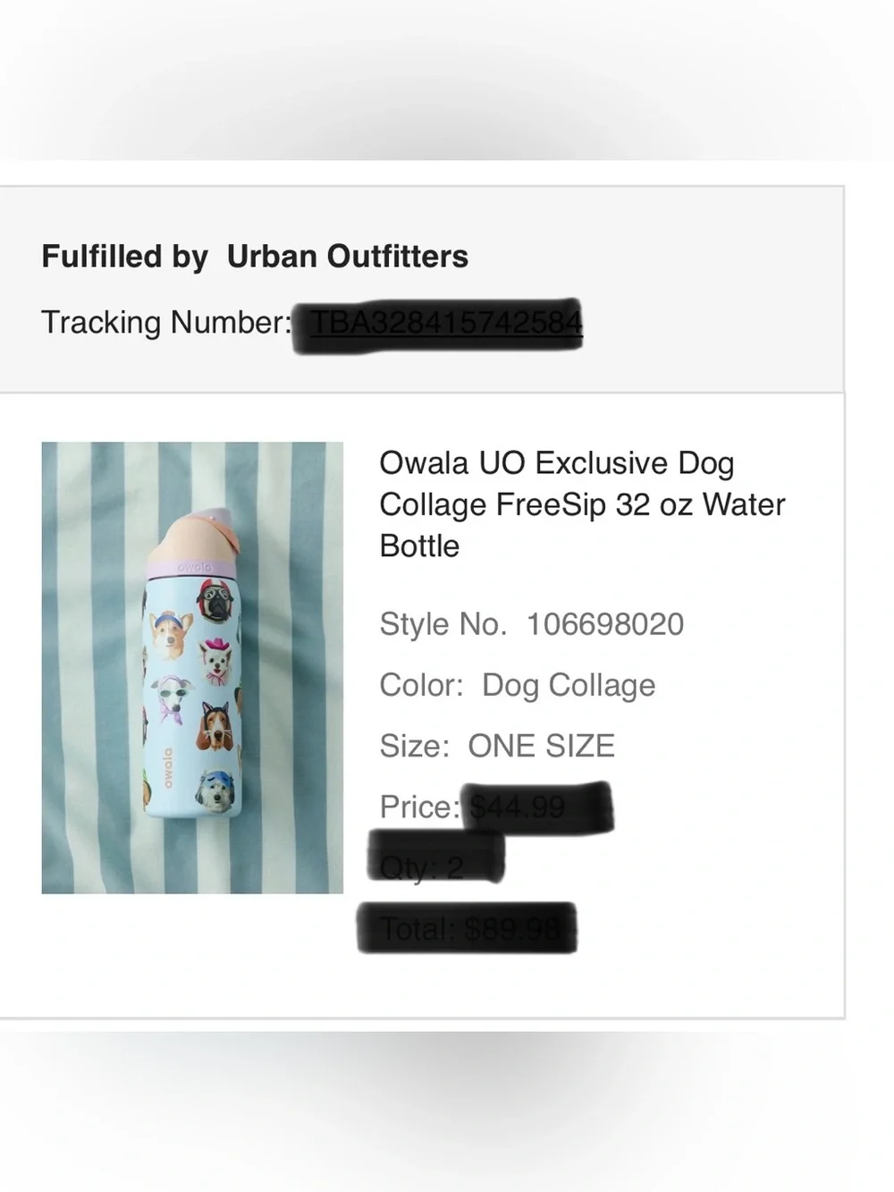 Owala UO Exclusive Dog and Cat Collage
FreeSip 32 oz Water Bottle, NWT set of 2 - Picture 15 of 15